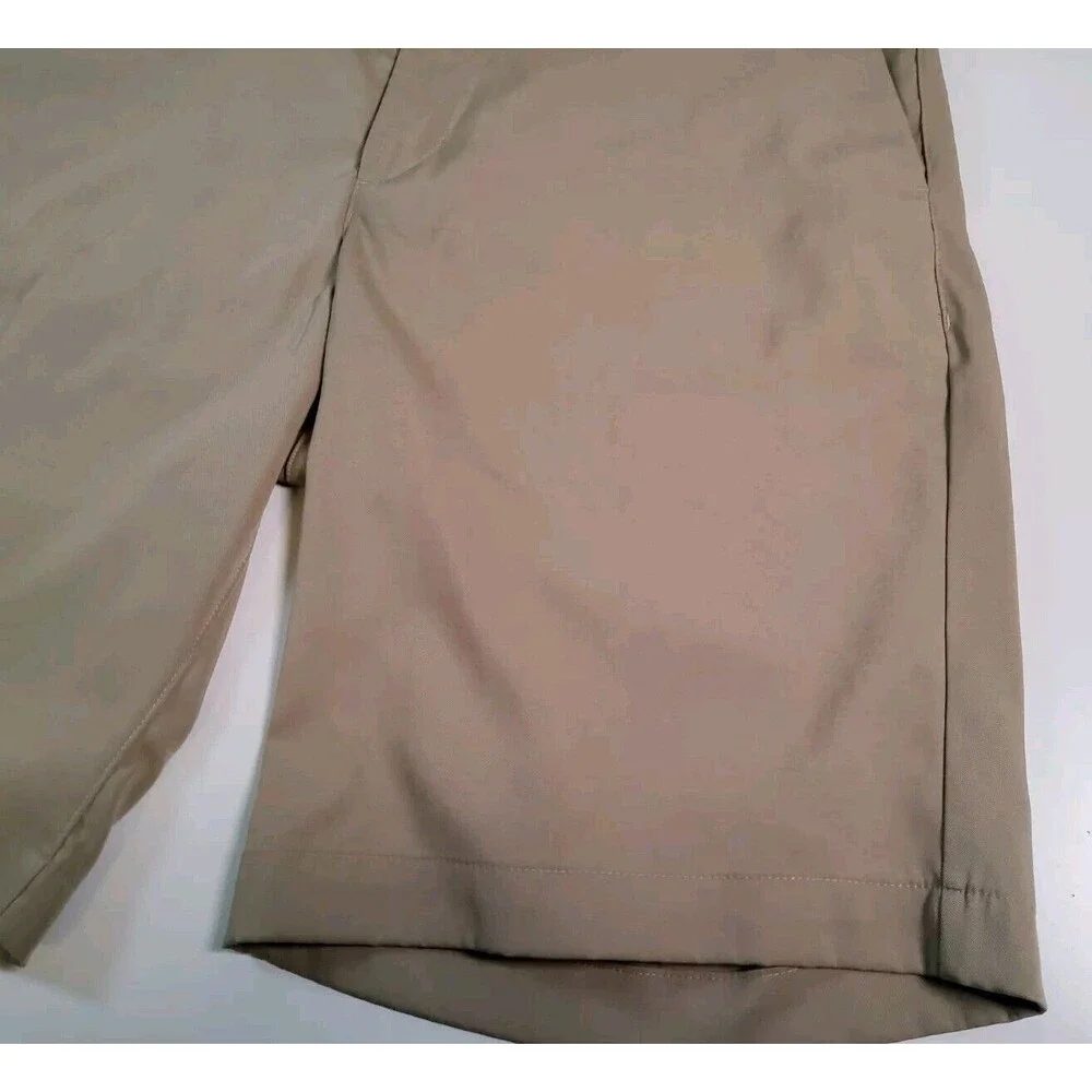Nike Golf Dri-fit Short Men’s 32 Med Tan Chino Flat Front Active Performance